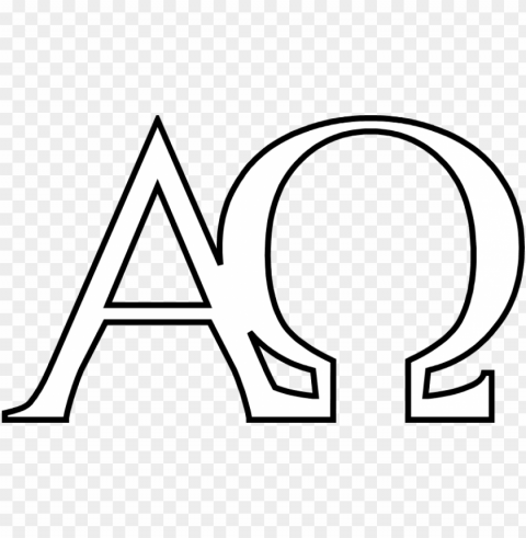 alpha and omega are the first and the last letters - alpha and omega clipart Transparent background PNG stock