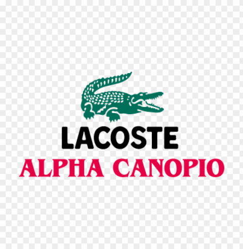 alpha lacoste vector logo free Transparent PNG download