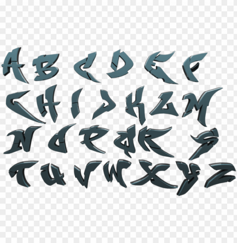 alphabet graffiti 3d PNG files with alpha channel