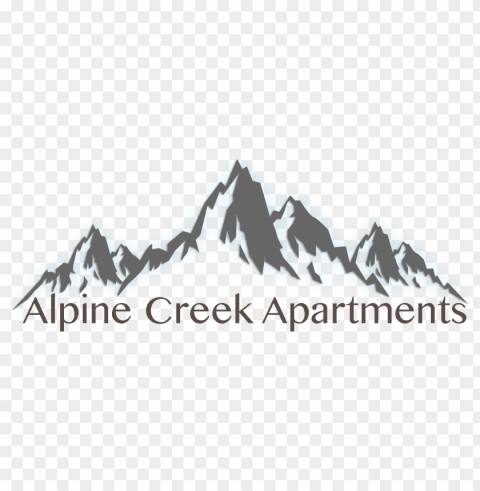 alpine creek apartments logo - denver mountain icons PNG Image with Transparent Isolation