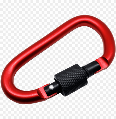 aluminum carabiner d ring image free - carabiner Isolated Character on Transparent Background PNG
