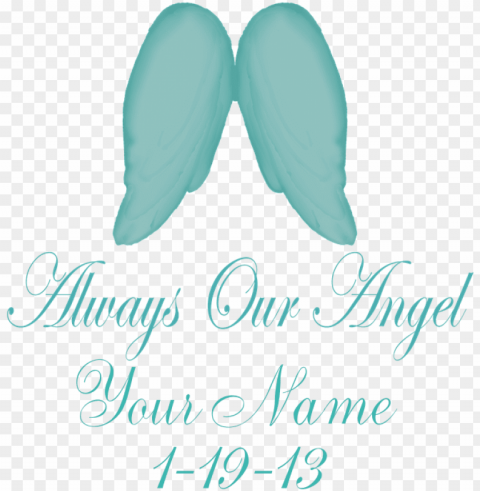 always our angel blue banner - calligraphy No-background PNGs