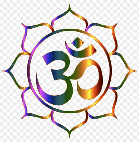 Amaste Picture - Om Symbol Pendant Watercolour Om And Lotus Namaste HighQuality Transparent PNG Isolated Graphic Design