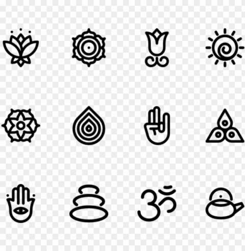 amaste symbol transparent - free yoga icons PNG pics with alpha channel