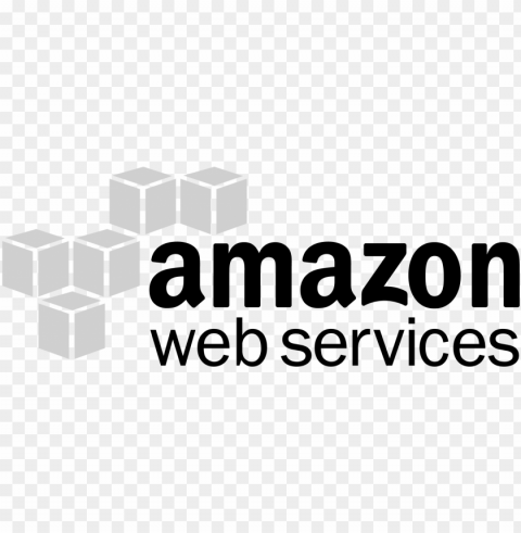 amazon web services b&w - graphics Transparent Cutout PNG Isolated Element