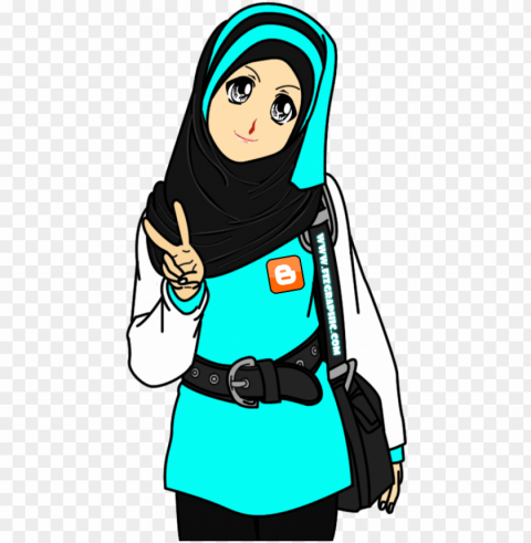 ambar kartun muslimah peace High-resolution transparent PNG images set PNG transparent with Clear Background ID ad3f02fc