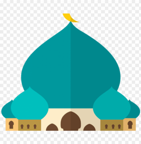 ambar masjid animasi PNG Graphic Isolated on Clear Background