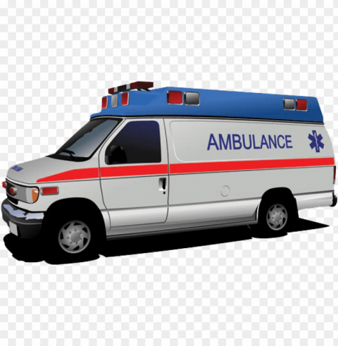 ambulance Isolated Artwork on Transparent PNG