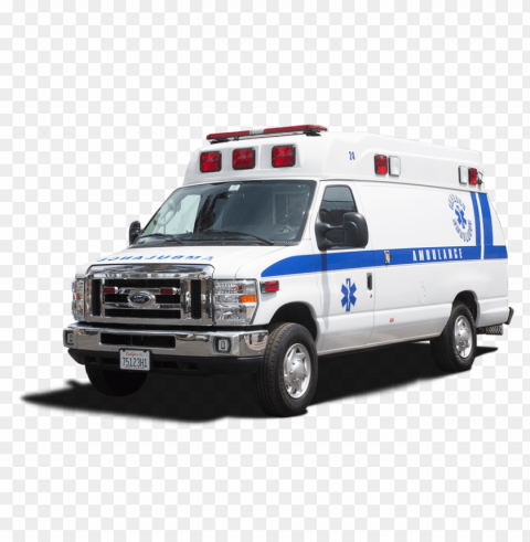 ambulance transparent Isolated Artwork with Clear Background in PNG