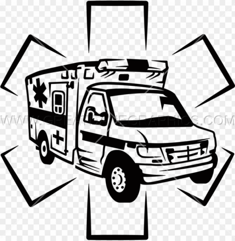 ambulance transparent Isolated Character with Clear Background PNG