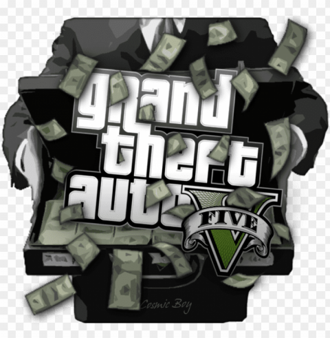ame cheats and online - grand theft auto gta v five 5 ps4 game Isolated Object on Transparent Background in PNG