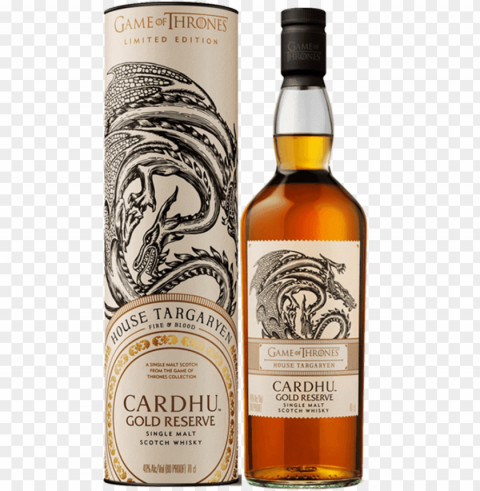 ame of thrones cardhu gold reserve 750ml - game of thrones cardhu Transparent PNG Image Isolation