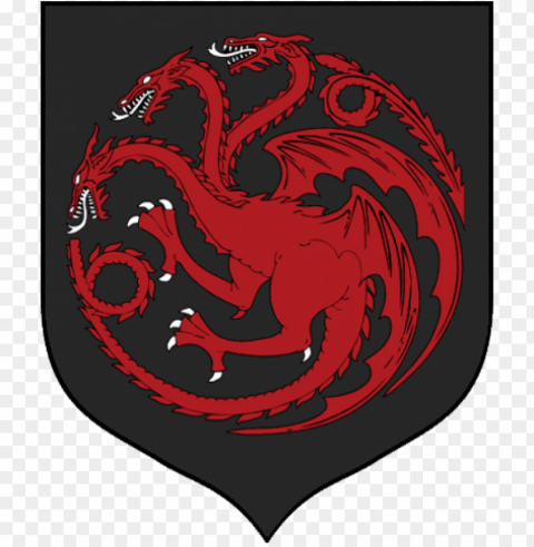 Ame Of Thrones Clipart - House Targaryen Sigil Isolated Subject In Clear Transparent PNG