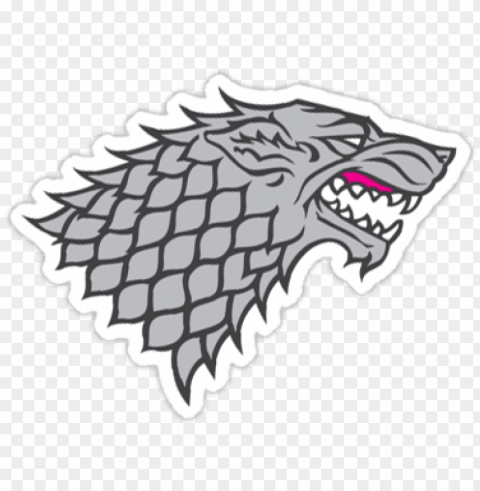 ame of thrones stickers - house stark logo PNG files with transparent elements wide collection