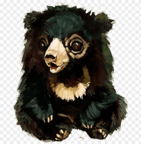 american black bear watercolor painting drawing illustrator - illustratio Transparent PNG images extensive gallery