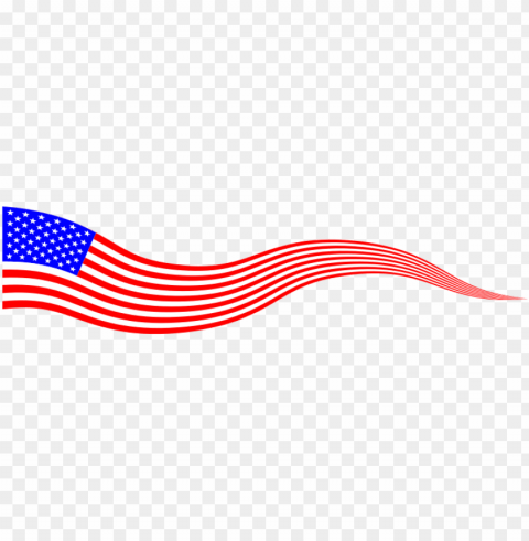 american flag wavy banner PNG for Photoshop