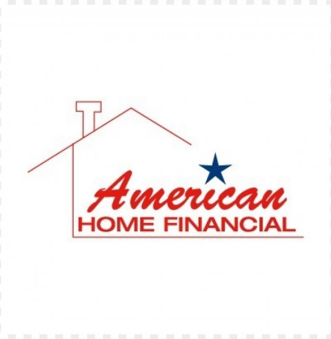 american home financial logo vector Isolated Element with Transparent PNG Background