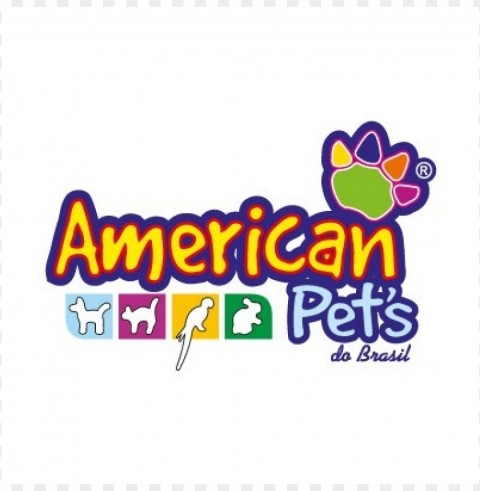 american pets logo vector PNG graphics with alpha transparency bundle