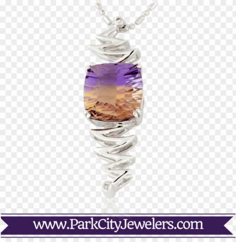 ametrine and diamond zig zag pendant - elk ivory jewelry Transparent Background PNG Isolated Design PNG transparent with Clear Background ID 8f6a3198