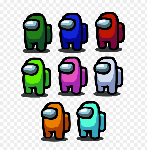 among us characters picture Transparent background PNG artworks