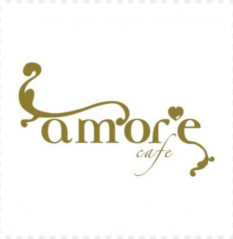 amore cafe logo vector PNG graphics with clear alpha channel broad selection