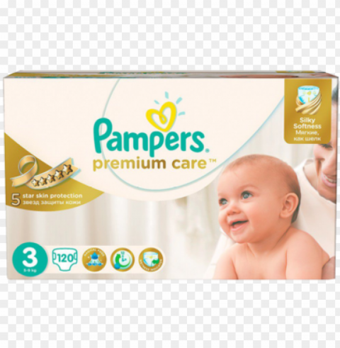 Ampers Premium Care New Baby 3 120s Transparent Background Isolation In PNG Image