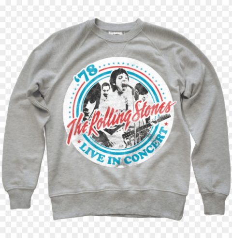 amplified mens the rolling stones tour 82 oatmeal sweaters - rolling stones t shirt PNG with transparent backdrop