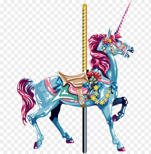 amusement park carousel download image - amusement park and unicor PNG with clear background extensive compilation