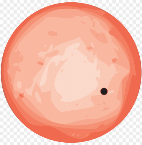 an easy to observe rocky planet - venus planet cartoo High Resolution PNG Isolated Illustration
