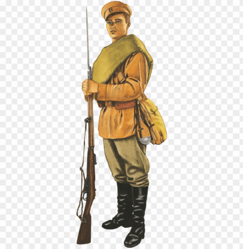 an illustration of a russian soldier dressed for summer - ww1 russian soldier drawi HighResolution Isolated PNG with Transparency