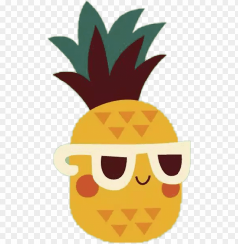 ananas anana hipster tumblr emotions report abuse - pineapple kawaii HighQuality Transparent PNG Element