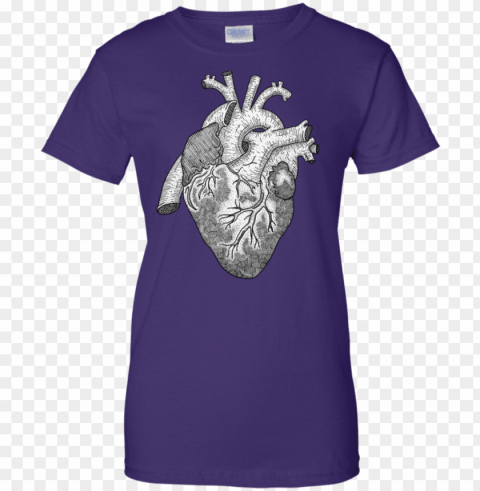 anatomical heart ink illustration t shirt & hoodie - t-shirt HighQuality Transparent PNG Isolated Graphic Design