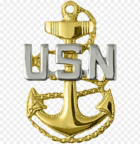 anchor clipart us navy - navy chief anchor Transparent PNG Isolated Item with Detail