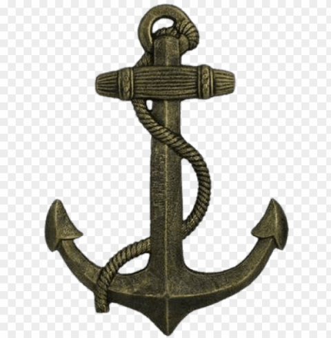 anchor key hook - antique silver cast iron anchor key hook 5 inch- metal PNG transparent graphics for projects