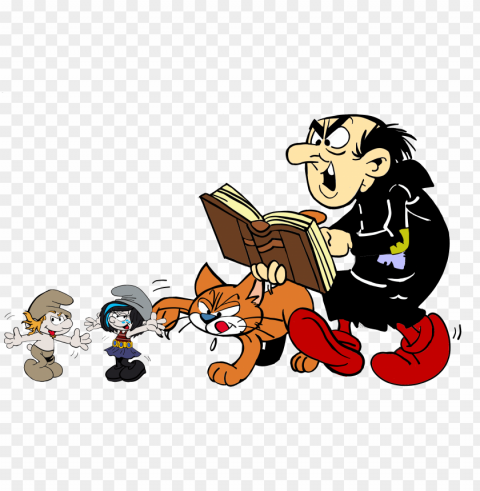 and hefty smurf - smurfs gargamel and azrael Isolated Subject with Transparent PNG