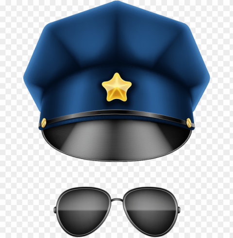 and u8b66u5e3d designer police vector officer sunglasses - police cap vector Isolated Subject on HighResolution Transparent PNG