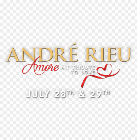 andre rieu amore my tribute to love PNG Image with Clear Background Isolated