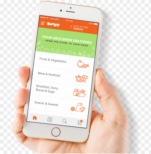 android and ios app design - grocery mobile app desi PNG art
