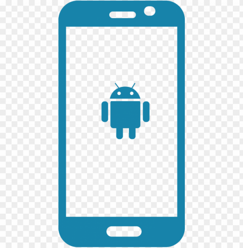 android phone icon - android device icon Clear Background PNG Isolated Illustration