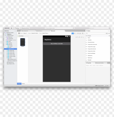 android ui designer - ide xamarin studio Transparent PNG images for digital art