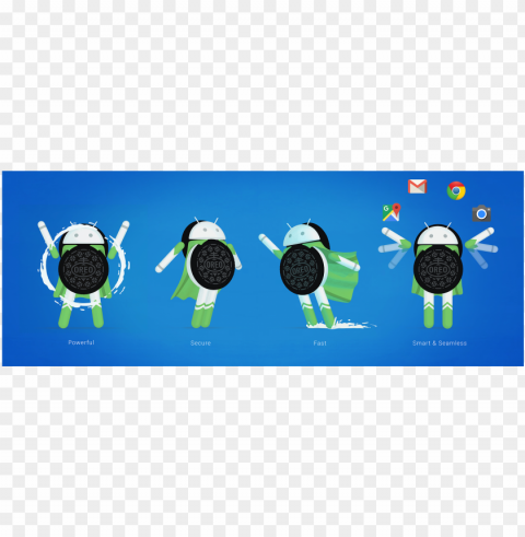 andro#oreo Isolated PNG Element with Clear Transparency