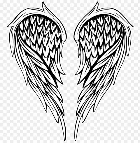 angel angelwings wing tattoos - angel wings vector PNG files with transparent backdrop