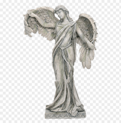 angel statue Isolated Design in Transparent Background PNG