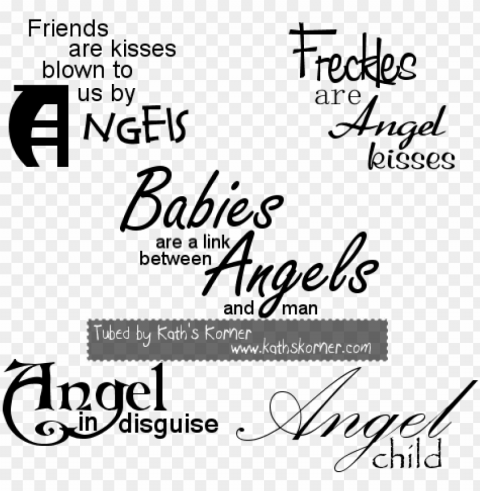 angel transparent word art - word art angels PNG Image with Isolated Icon