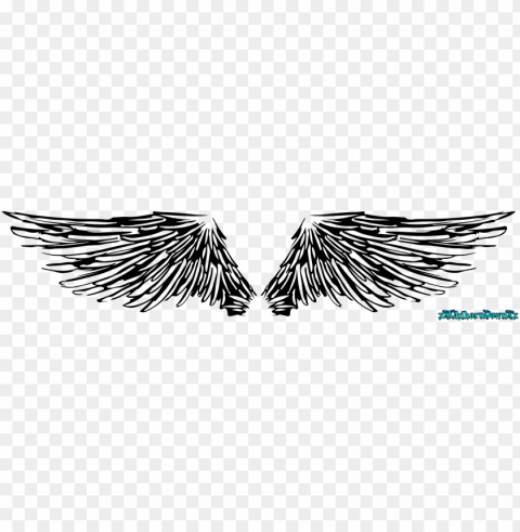 angel wings line art by xxchiharudawnxx on deviantart Clear Background PNG Isolated Graphic