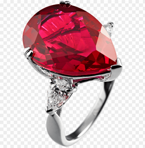 angelina red cocktail ring - red ri Transparent pics