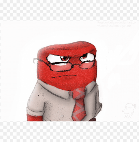anger inside out PNG Illustration Isolated on Transparent Backdrop