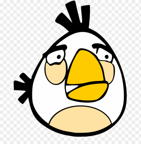 Angry Bird White - Angry Birds Characters White PNG Images For Merchandise