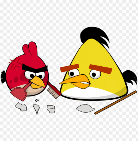 angry birds art red yellow - angry birds chuck and red PNG images with no limitations