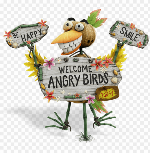 angry birds bird island Transparent Background Isolation in PNG Format
